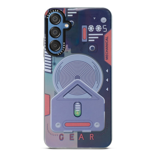 Colorful Reflective Circuit Prints Hard Back Protector Case For Samsung M15 5G