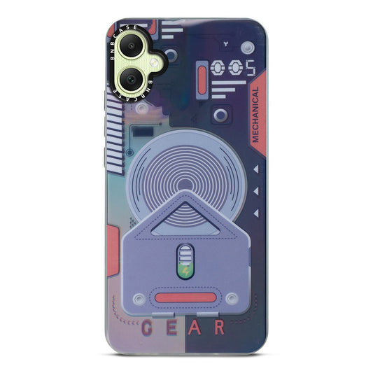Colorful Reflective Circuit Prints Hard Back Protector Case For Samsung A05