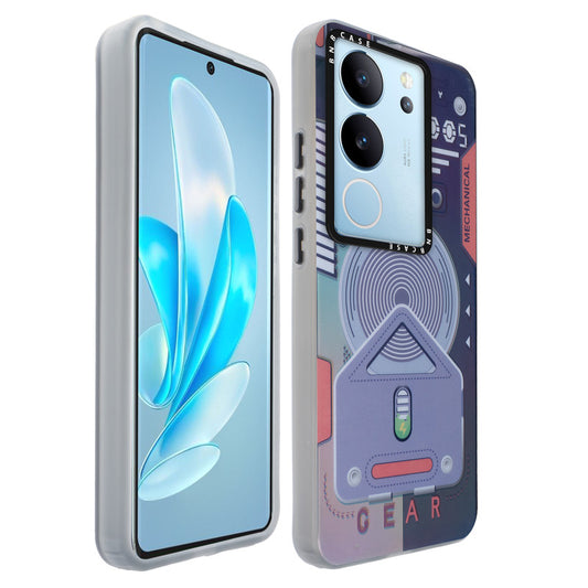 Colorful Reflective Circuit Prints Hard Back Protector Case For Vivo V29 5G