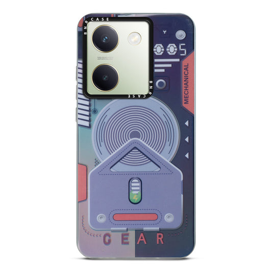 Colorful Reflective Circuit Prints Hard Back Protector Case For Vivo Y200 Pro 5G