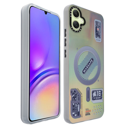 Colorful Reflective Circuit Prints Hard Back Protector Case For Samsung A05