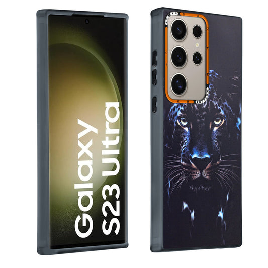 Dark Aesthetic Wild Animal Printed Back Cases For Samsung S23 Ultra 5G