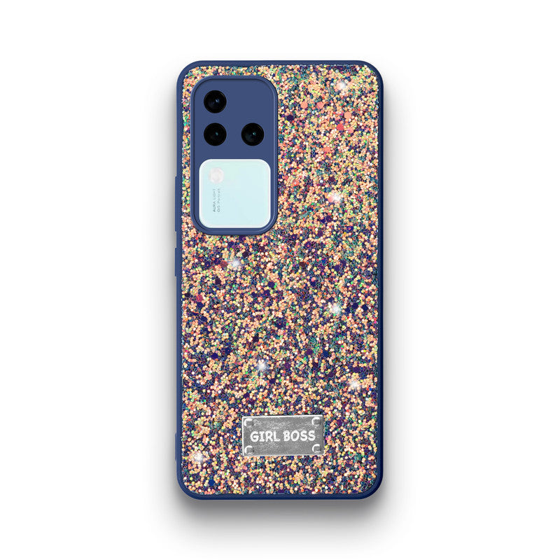 Sparkling Glitter Sequin Case with Camera Shield Back Cover For Vivo V30 Pro 5G