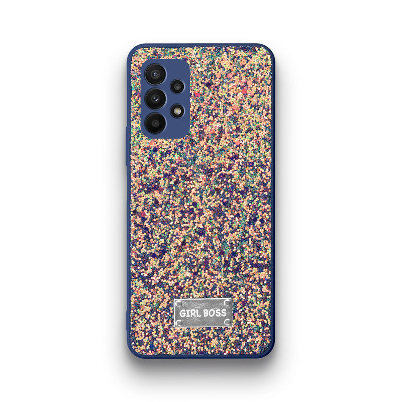 Sparkling Glitter Sequin Case with Camera Shield Back Cover For Samsung A23 4G