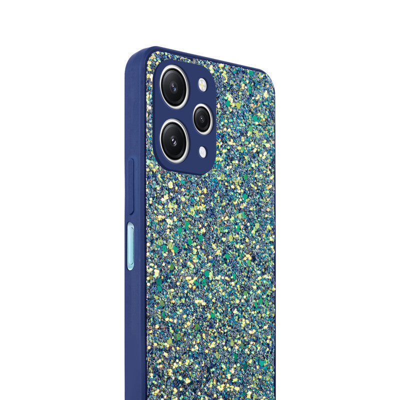Sparkling Glitter Sequin Case with Camera Shield Back Cover For Redmi 12 4G