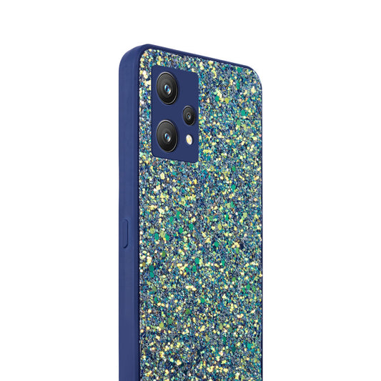 Sparkling Glitter Sequin Case with Camera Shield Back Cover For Realme 9 4G