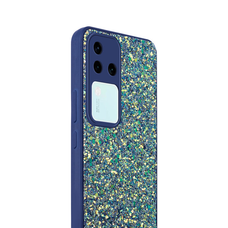Sparkling Glitter Sequin Case with Camera Shield Back Cover For Vivo V30 Pro 5G