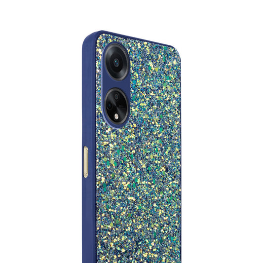 Sparkling Glitter Sequin Case with Camera Shield Back Cover For Oppo F23 5G