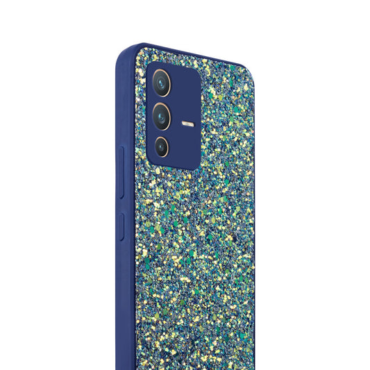 Sparkling Glitter Sequin Case with Camera Shield Back Cover For Vivo V23 5G