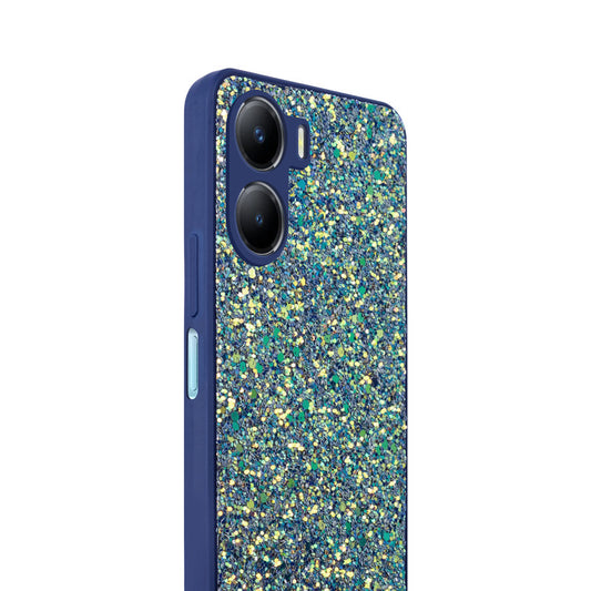 Sparkling Glitter Sequin Case with Camera Shield Back Cover For Vivo Y56 5G