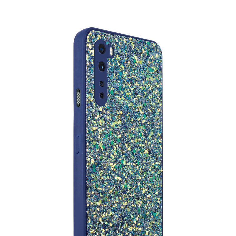 Sparkling Glitter Sequin Case with Camera Shield Back Cover For Oneplus Nord
