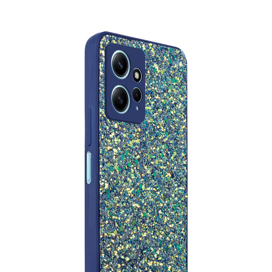 Sparkling Glitter Sequin Case with Camera Shield Back Cover For Redmi Note 12 4G