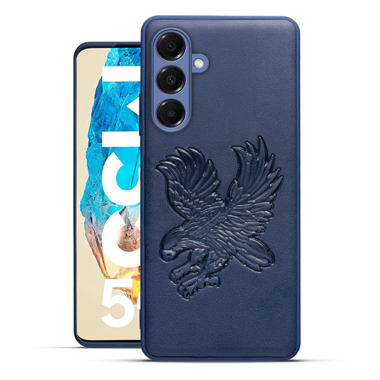Eagle Textured Leather Back Case Cover for Samsung M35 5G