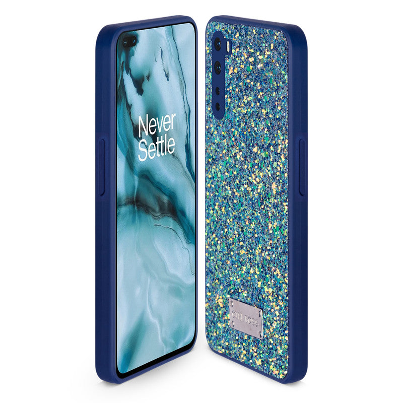 Sparkling Glitter Sequin Case with Camera Shield Back Cover For Oneplus Nord