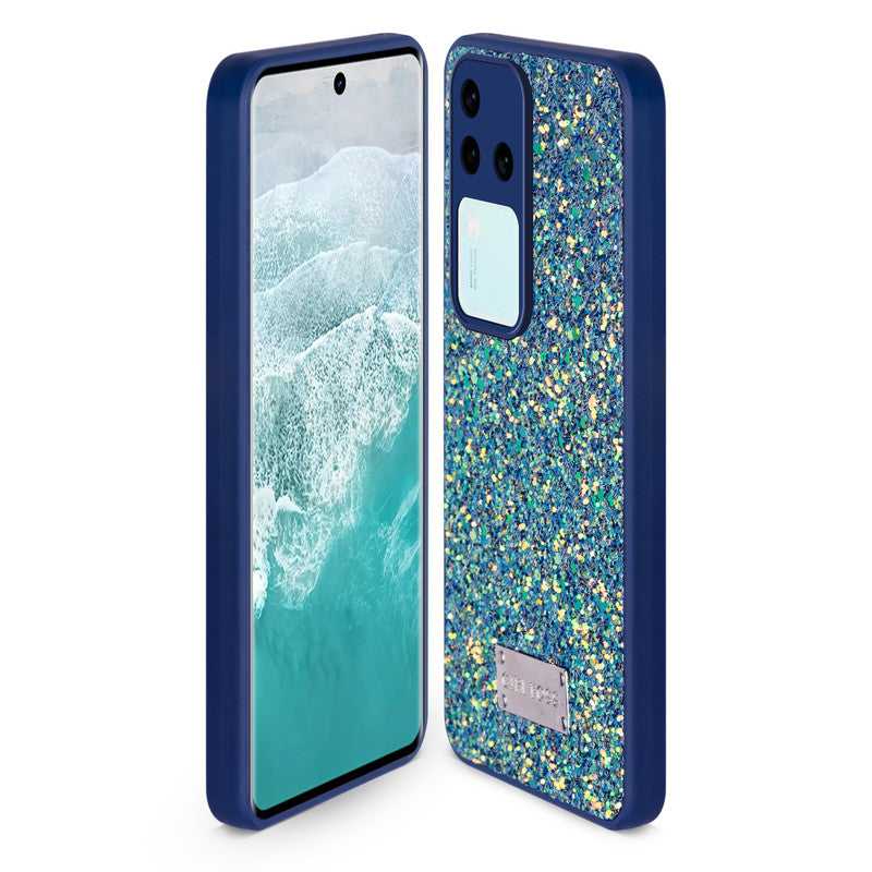 Sparkling Glitter Sequin Case with Camera Shield Back Cover For Vivo V30 Pro 5G