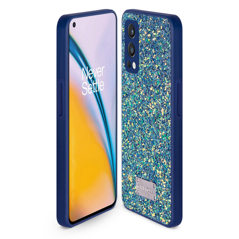 Sparkling Glitter Sequin Case with Camera Shield Back Cover For Oneplus Nord 2 5G