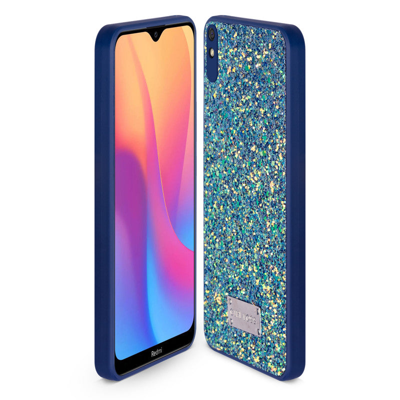 Sparkling Glitter Sequin Case with Camera Shield Back Cover For Redmi 9A