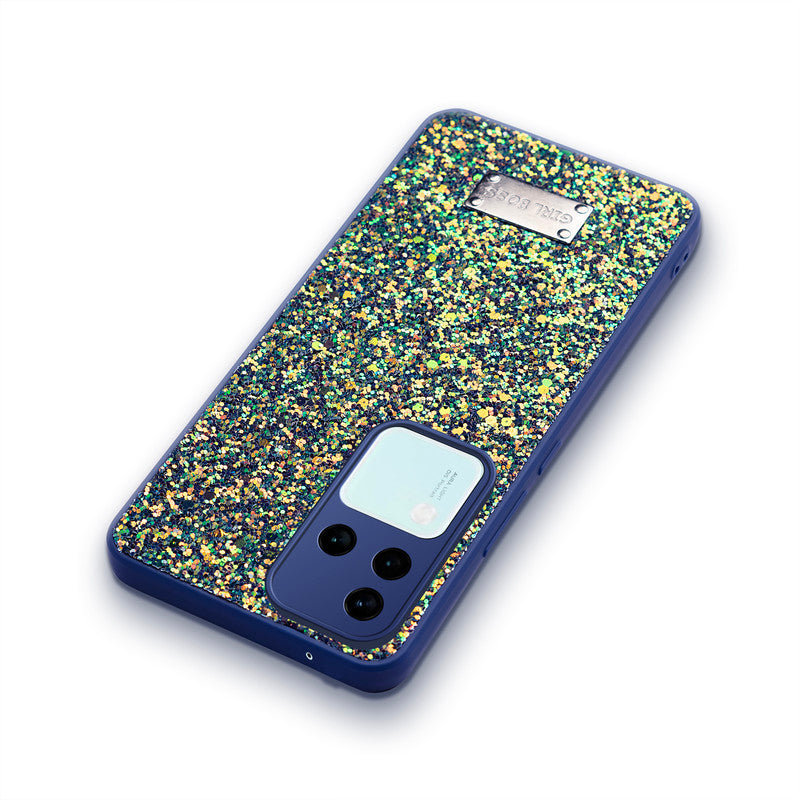 Sparkling Glitter Sequin Case with Camera Shield Back Cover For Vivo V30 Pro 5G