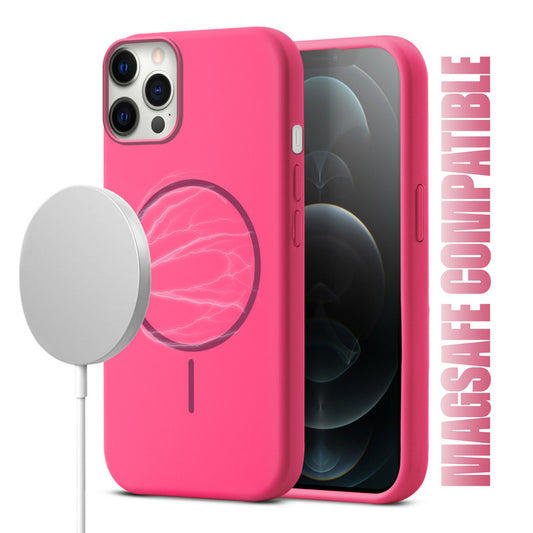 MagSafe Compatible Liquid Silicone Case For Apple iphone 12 Pro Max