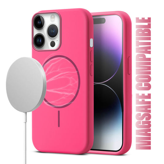 MagSafe Compatible Liquid Silicone Case For Apple iphone 14 Pro Max
