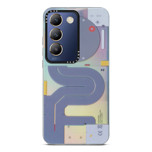 Colorful Reflective Circuit Prints Hard Back Protector Case For Vivo Y200e 5G