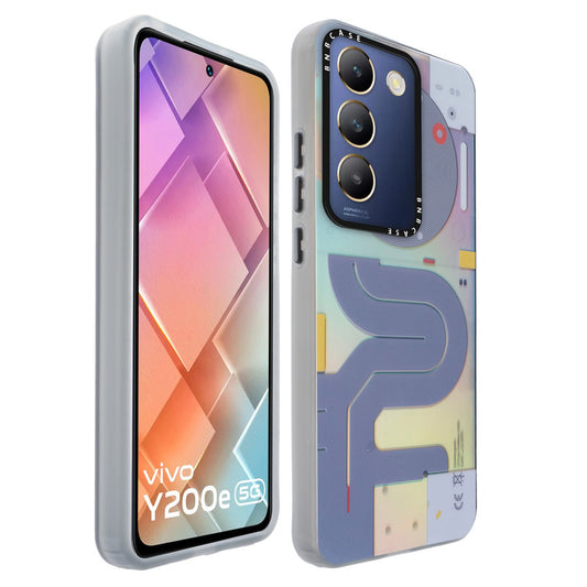 Colorful Reflective Circuit Prints Hard Back Protector Case For Vivo Y200e 5G