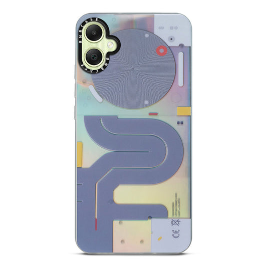 Colorful Reflective Circuit Prints Hard Back Protector Case For Samsung A05
