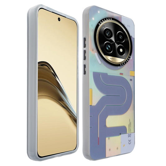 Colorful Reflective Circuit Prints Hard Back Protector Case For Realme 13 Pro Plus 5G