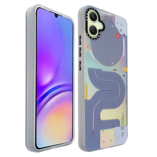 Colorful Reflective Circuit Prints Hard Back Protector Case For Samsung A05