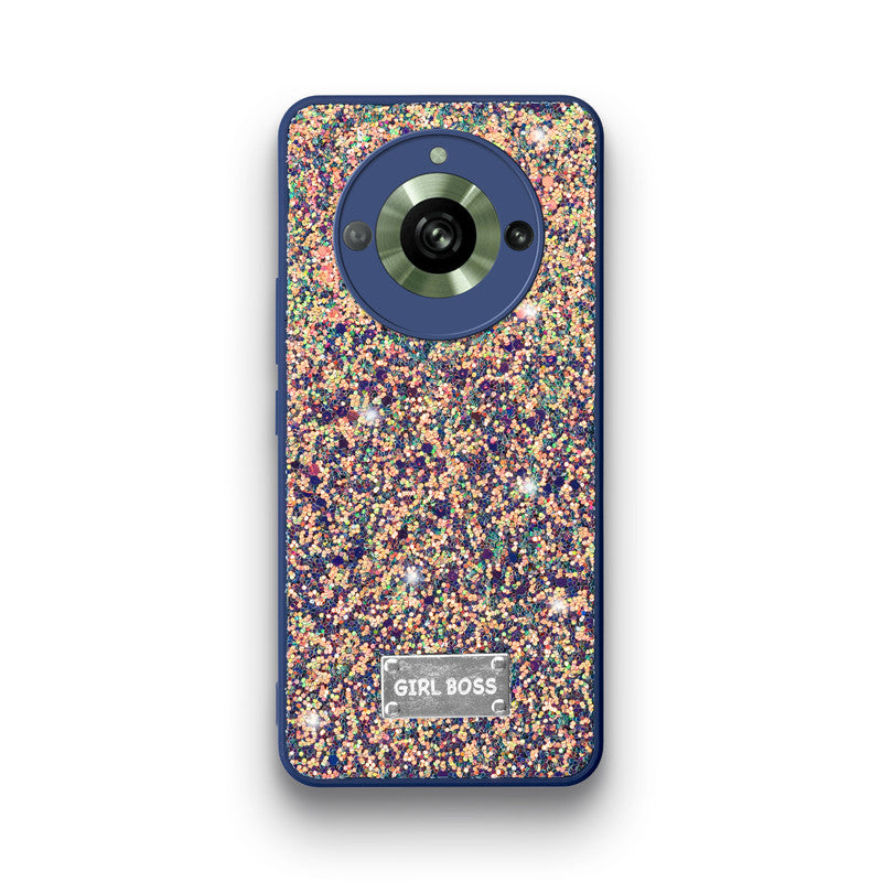 Sparkling Glitter Sequin Case with Camera Shield Back Cover For Realme 11 Pro 5G