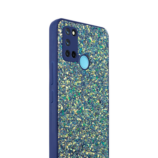 Sparkling Glitter Sequin Case with Camera Shield Back Cover For Realme 7i