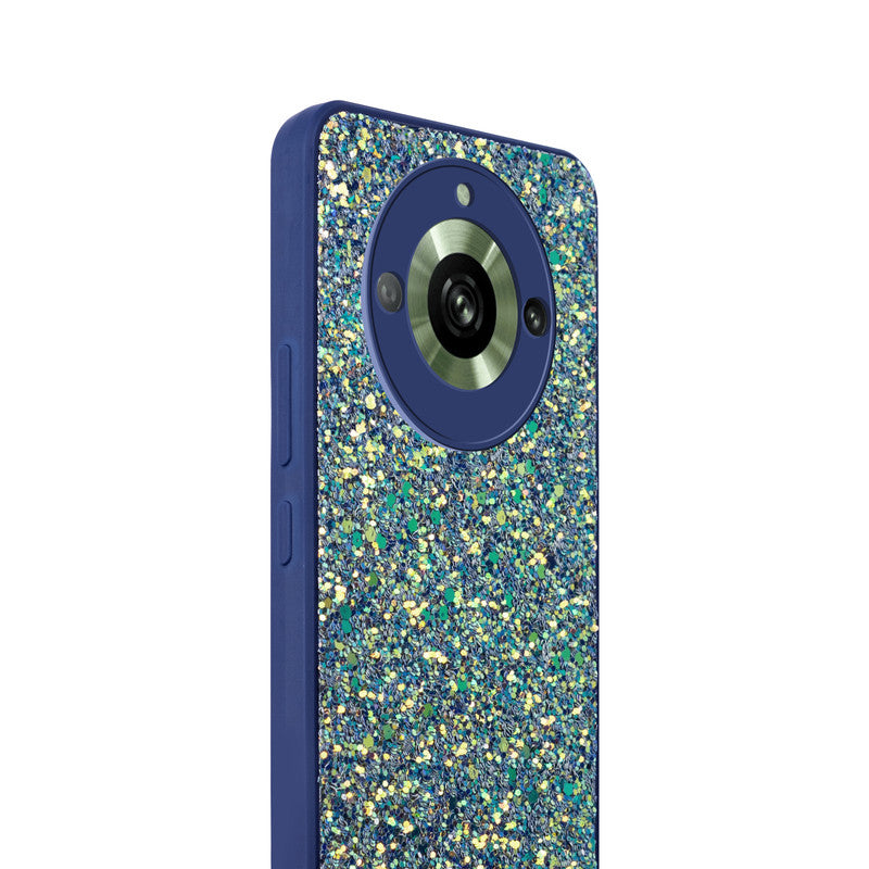 Sparkling Glitter Sequin Case with Camera Shield Back Cover For Realme 11 Pro 5G
