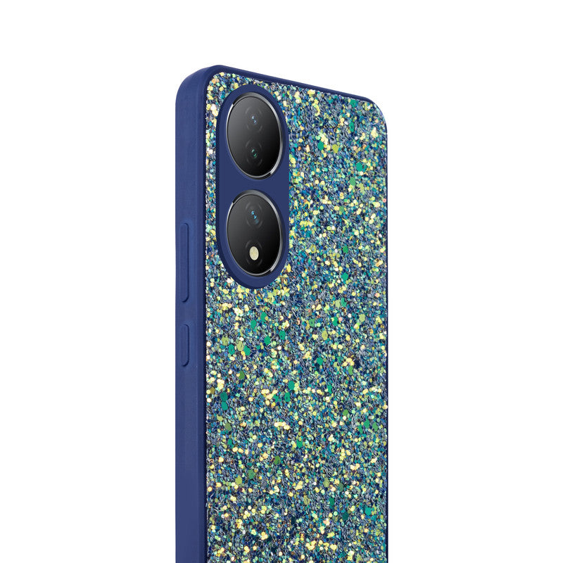 Sparkling Glitter Sequin Case with Camera Shield Back Cover For Vivo T2 5G