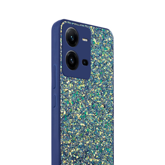 Sparkling Glitter Sequin Case with Camera Shield Back Cover For Vivo V25E 5G