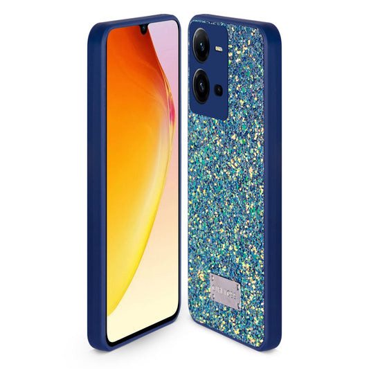 Sparkling Glitter Sequin Case with Camera Shield Back Cover For Vivo V25E 5G