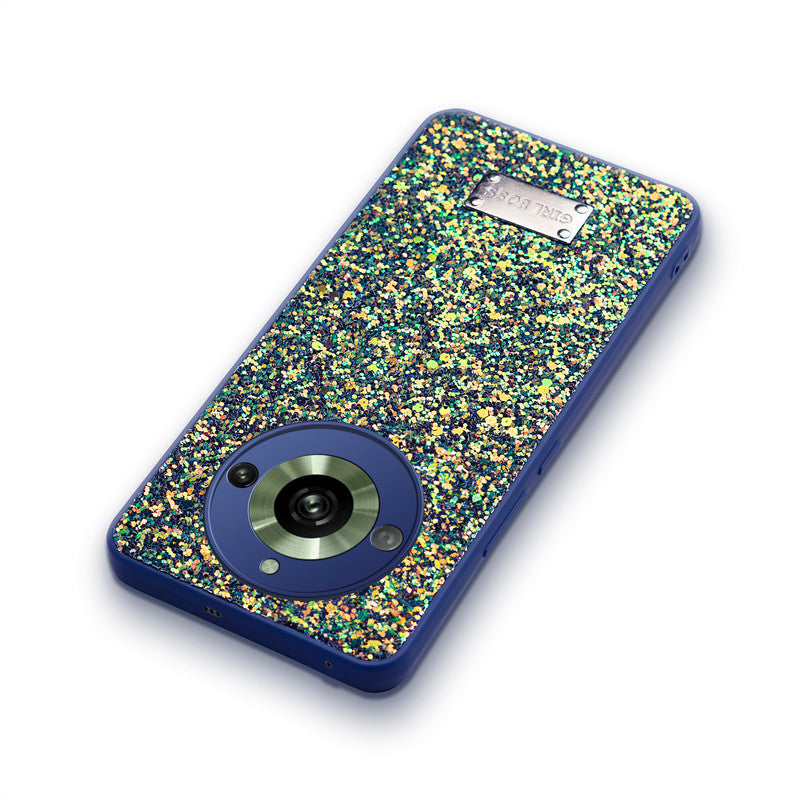 Sparkling Glitter Sequin Case with Camera Shield Back Cover For Realme 11 Pro Plus 5G