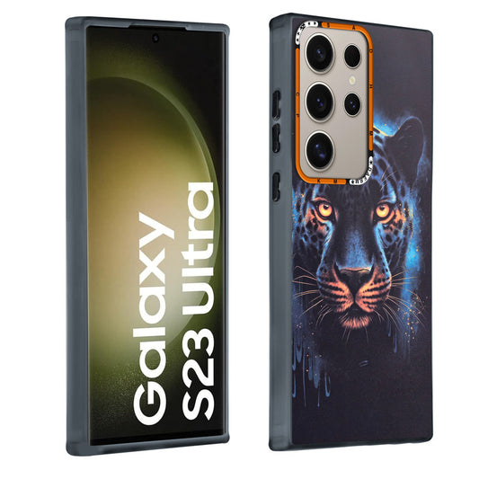 Dark Aesthetic Wild Animal Printed Back Cases For Samsung S23 Ultra 5G