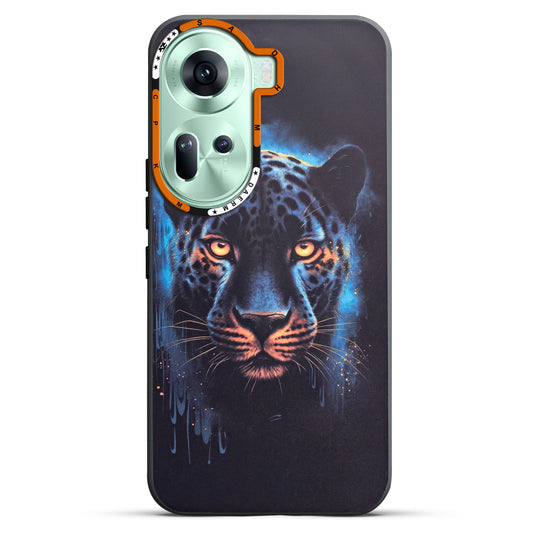 Dark Aesthetic Wild Animal Printed Back Cases For Oppo Reno 11 5G