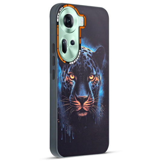 Dark Aesthetic Wild Animal Printed Back Cases For Oppo Reno 11 5G