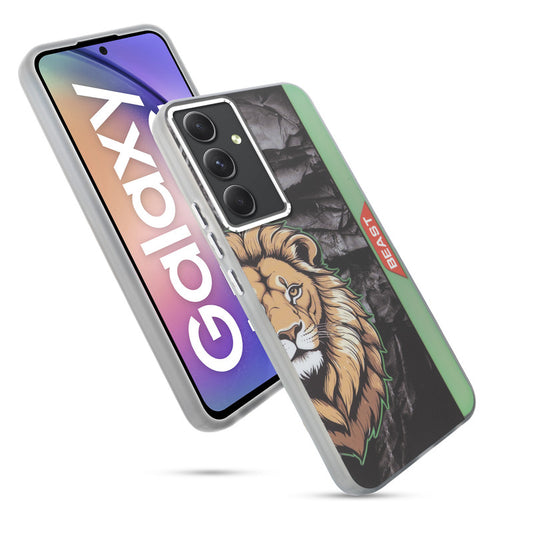 Beast Mode Animal Printed Back Case For Samsung A54 5G With Hard Back & Glow Effect