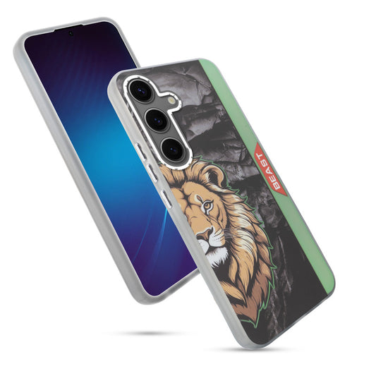 Beast Mode Animal Printed Back Case For Samsung S25 Plus 5G With Hard Back & Glow Effect