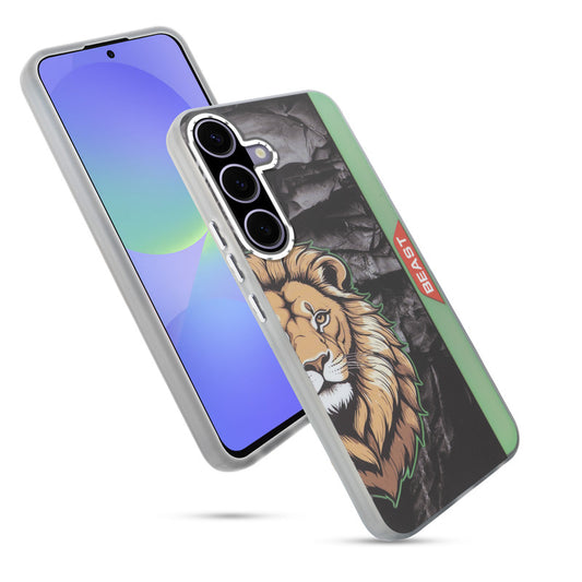 Beast Mode Animal Printed Back Case For Samsung A36 5G With Hard Back & Glow Effect