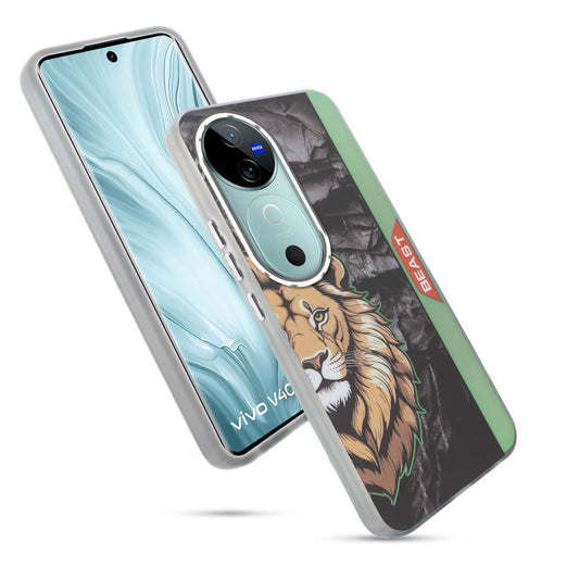 Beast Mode Animal Printed Back Case For Vivo V40 5G With Hard Back & Glow Effect