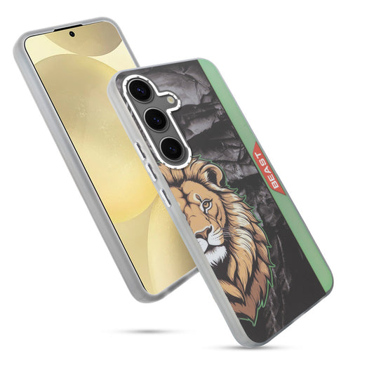 Beast Mode Animal Printed Back Case For Samsung S25 5G With Hard Back & Glow Effect