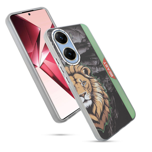 Beast Mode Animal Printed Back Case For Vivo V29e 5G With Hard Back & Glow Effect