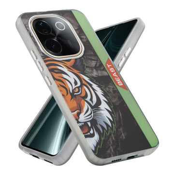 Beast Mode Animal Printed Back Case For Vivo T3 Pro 5G With Hard Back & Glow Effect