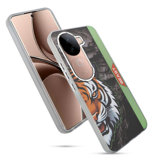 Beast Mode Animal Printed Back Case For Vivo V40e 5G With Hard Back & Glow Effect