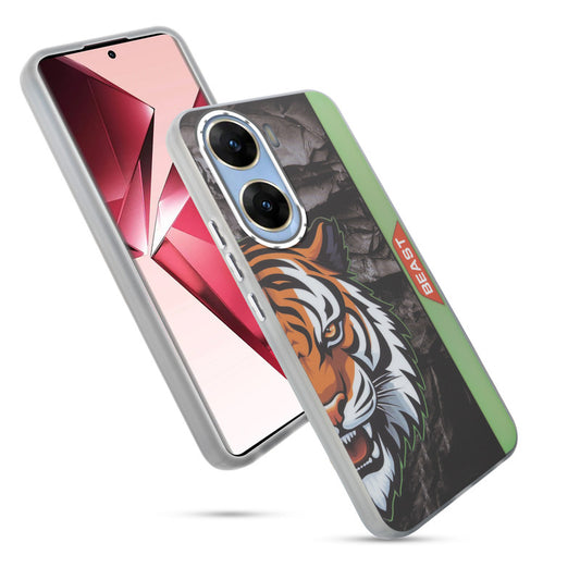 Beast Mode Animal Printed Back Case For Vivo V29e 5G With Hard Back & Glow Effect