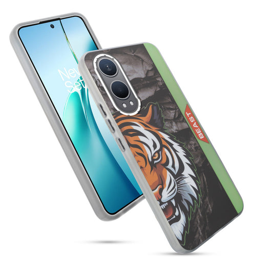 Beast Mode Animal Printed Back Case For OnePlus Nord CE 4 Lite 5G With Hard Back & Glow Effect