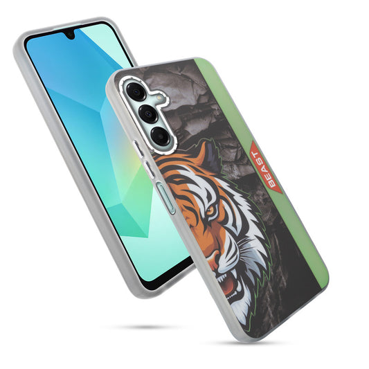 Beast Mode Animal Printed Back Case For Samsung A16 5G With Hard Back & Glow Effect